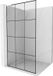 Mexen Kioto L paroi de douche Walk-in 110 x 200 cm, grille noire, blanc