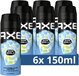 AXE Ice Chill Deodorant Bodyspray - 6 x 150ml - Men's