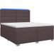 Maison Exclusive - Lit boxspring avec matelas marron foncé 140 x 200 cm tissu