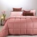 Caleffi - Modern dekbed 100% polyester, eenkleurig, roze