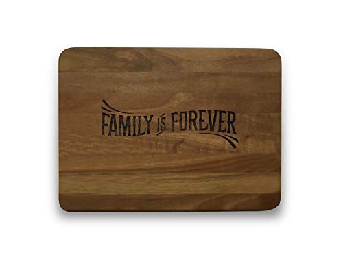 Engraved House Family Walnut Wood Cutting Board