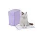 Amazon Basics Wegwerpbodem voor kattenbak, met sneldrogend oppervlak, citroengeur, set van 40, paars, wit