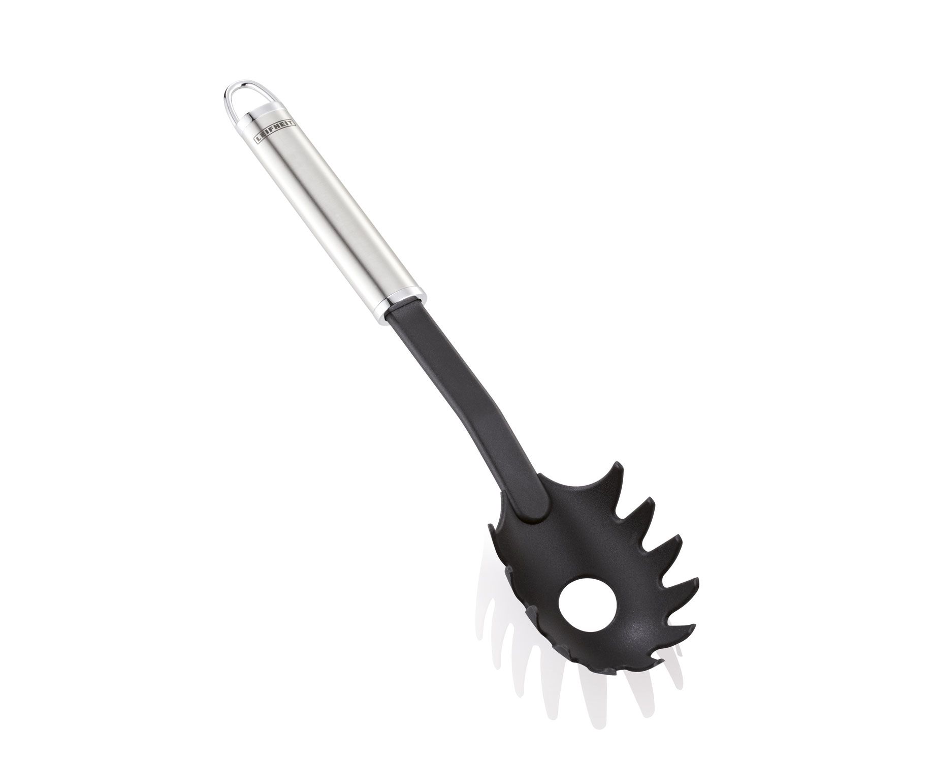 Leifheit Sterling Pastalepel - Nylon & RVS - Zwart