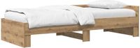 vidaXL Bedframe met Hoofdbord Artisanaal eiken 80 x 200 cm