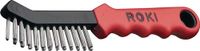Lessmann Brosse métallique | longueur 225 mm | 0,35 mm acier | 2 rangées | 1 pièce - 182401