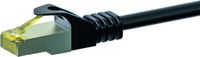 Danicom Cat7 S/FTP (PIMF) patchkabel - 0,25 meter zwart