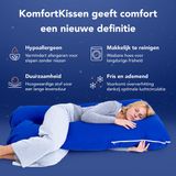 MKS. KomfortKissen™ Ergonomisch Kussen - Blauw/Wit - U-vorm
