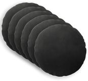 vidaXL - Kussensloop - 6 stuks - HEERLEN - Zwart - Ø 60 cm - Katoensatijn