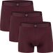 A-dam Bruno 3-Pack Boxershorts Bordeaux Rood Heren Biologisch Katoen XXL