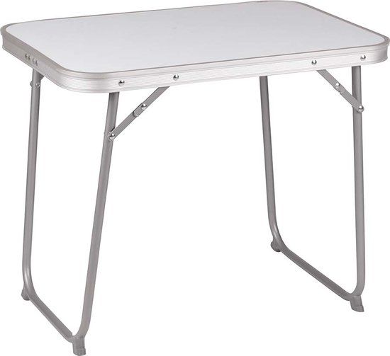 Camp-Gear Economy Camping Table - 60x40cm - Steel Frame - Adjustable & Foldable