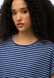 Superdry Studios T-shirt met losse pasvorm Dames Navy/Optic Stripe