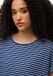 Superdry Studios T-shirt met losse pasvorm Dames Navy/Optic Stripe