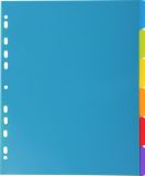 Exacompta 25x Campus Tabbladen A4 Maxi Doorschijnend PP 6 Tabs