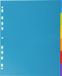 Exacompta 25x Campus Tabbladen A4 Maxi Doorschijnend PP 6 Tabs