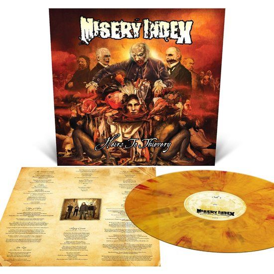 Misery Index Heirs to Thievery LP Yellow/Orange Limited Edition