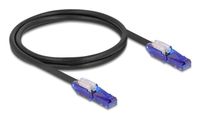 Delock 80926 Câble réseau Noir, Violet 1 m Cat6 U/UTP Rond