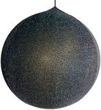 Merkloos / Sans marque Luvia Trading BV 5 x Opblaasbare Glitterbal Zwart 60 cm