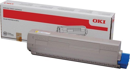 Oki C822 tonercartridge Geel