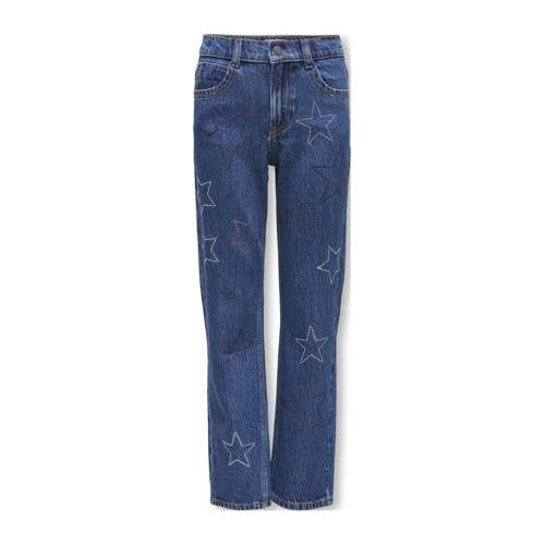 ONLY Kids ONLY winter jeansbroek meisjes - blauw - KogCarly - straight fit