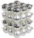 Othmar Decorations kerstballen - 36x st - zilver - D6 cm - glas