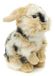 Uni-Toys Leeuwenkop konijn met hangende oren - staand - zwart/bruin/wit - 23 cm