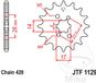 JT Pignon 12Z PAS 420 Grande roue dentée 4 alésage 14/17