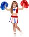 Finidi Cheerleader Kostuum Meisjes Rood Polyester Maat 116/122