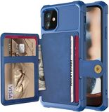 Selected by GSMpunt.nl Portemonnee Hoesje Geschikt voor Apple iPhone 12 / 12 Pro - Back Cover met Pasjeshouder - Blauw
