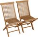 Happy Garden LOMBOK Set van 2 teakhouten tuinstoelen