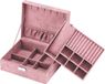 Intirilife Roze Houten Juwelendoos Sieradendoos Accessoiredoos