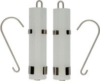 Merkloos 8x Radiator luchtbevochtigers Wit Glas
