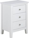 Giga Living Nachtkastje Koster - Wit Dicht - 45x34x62,8cm