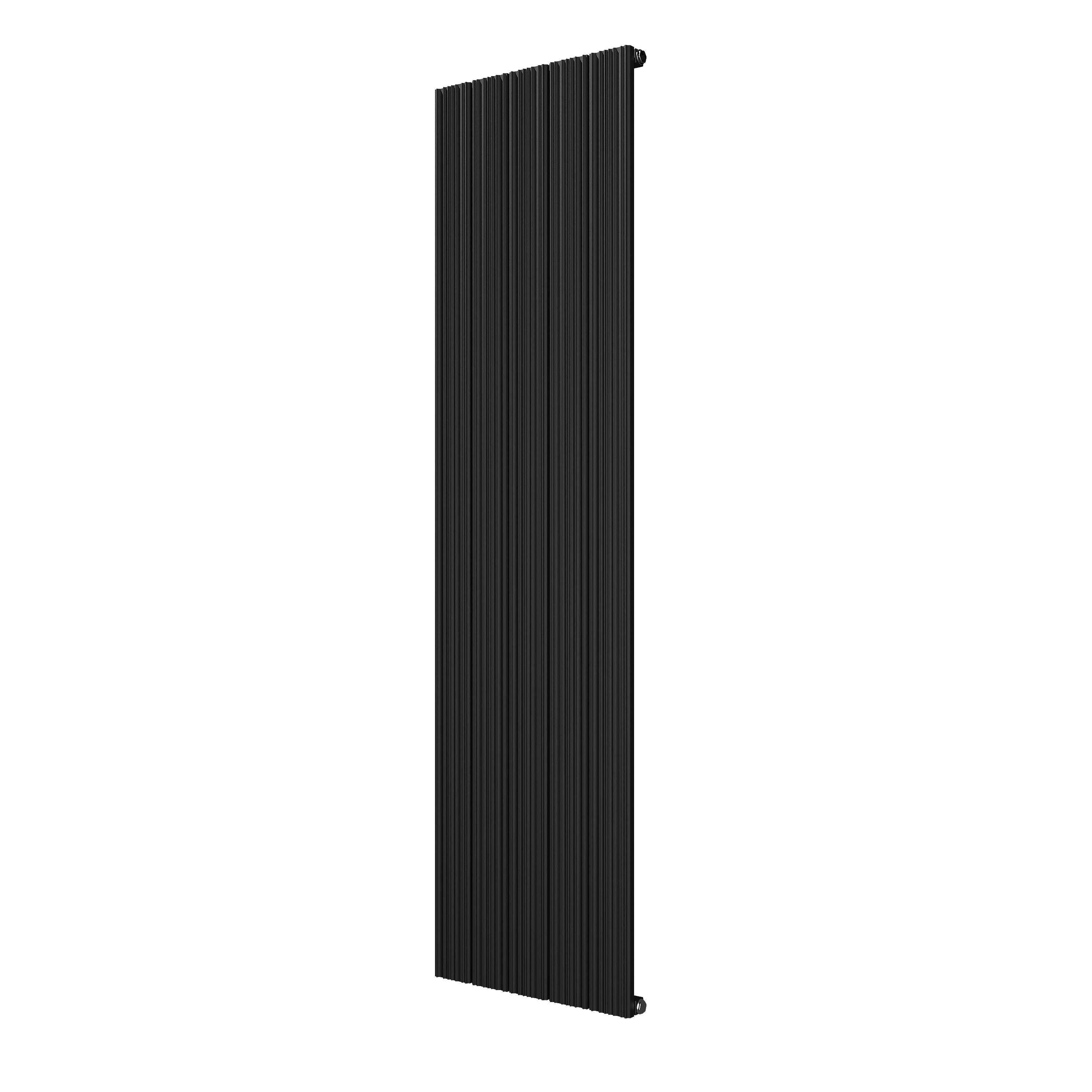 VIPERA Mares enkele handdoekradiator 47 x 180 cm centrale verwarming mat zwart zij- en middenaansluiting 1,099W