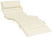 vidaXL Ligbedkussen 180x60x4 cm oxford stof crèmekleurig