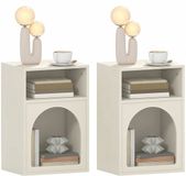 Homcom Nachtkastje MDF 40x30x60cm Crème