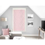 Soleil d'Ocre Liane Vitrage, voile, polyester, roze, 60 x 160 cm