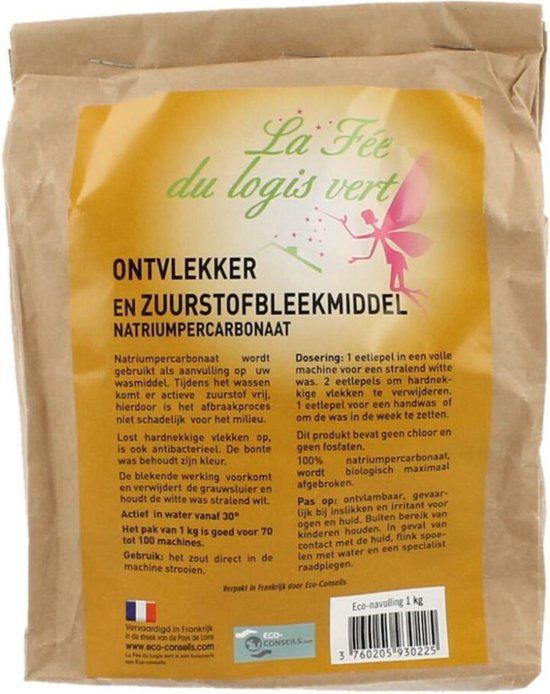 Eco Conseils Zout Ontvlekker en Bleekmiddel 1000 gr
