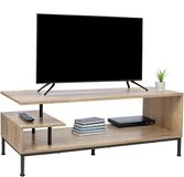 Merkloos Tv-meubel - 40 x 106 x 39,5 cm - lichtbruin/zwart