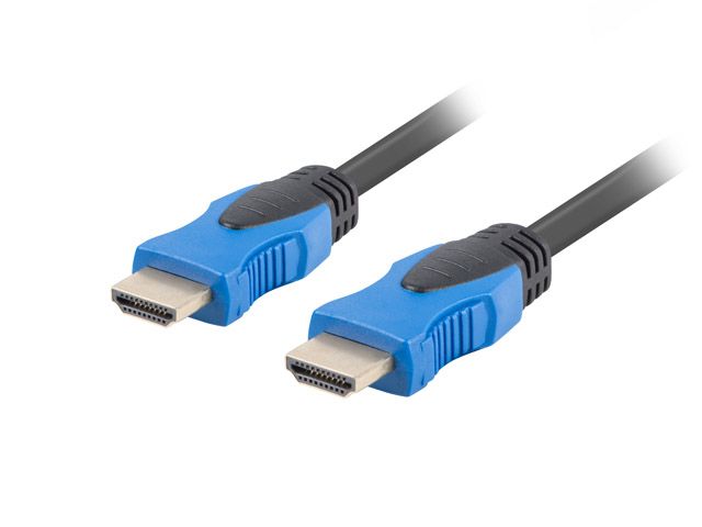 Lanberg CA-HDMI-20CU-0045-BK HDMI kabel - 4.5 m - Zwart/Blauw