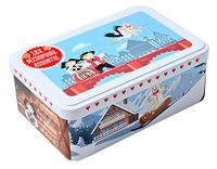 Patisse 13727 - Metalen Koekjesdoos Alsace-decor met 18 RVS Uitsteekvormpjes