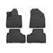 OMAC 4020444 Jeu de tapis de sol noir, TPE (élastomère thermoplastique)