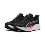 Puma Dasher LITE SLIPTECH JR Sneaker, zwart zilver-licht lavendel-ultra rood wit, 4.5 UK