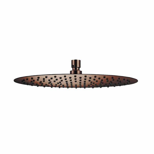 Qisani Flow 30cm Ronde Hoofddouche Geborsteld Copper 25623.65