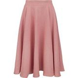 Banned Retro Cary Texture Skirt Midirok lichtroze M Polyester