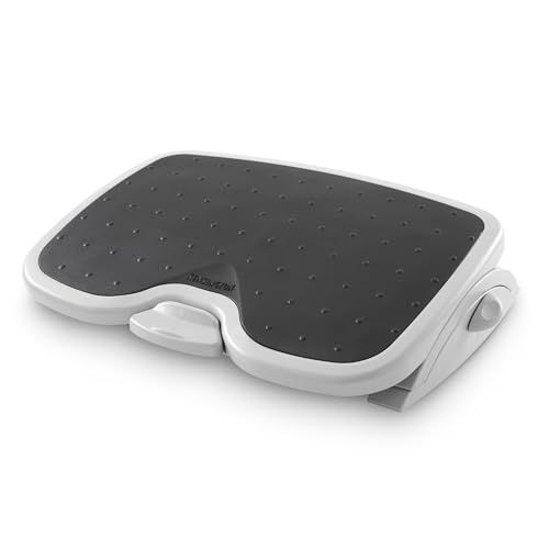 Kensington SoleMate Plus Voetensteun voor onder het bureau, voetenbank met SmartFit ergonomisch systeem, voetensteun met 6 standen om te kantelen en anti-slipbasis voor kantoor en thuis, grijs, 56146