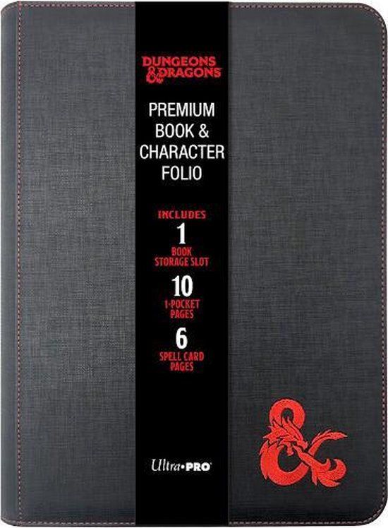 Ultra Pro - Premium Zippered Book Folio - Black - Dungeons & Dragons Accessory