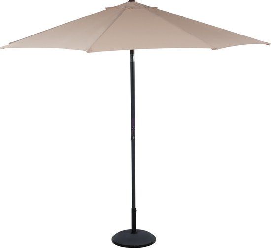Lifetime Garden Parasol - ⌀300 cm - Taupe - Rond - Met Zwengel