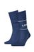 Levi's Uniseks korte sokken (set van 2), Donkerblauw, 39-42 EU