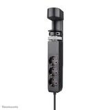 Neomounts DS22-840BL6 Bureaucontactdoos met Klem, 3x AC, 2x USB-A, 2x USB-C, Quick-charge, Noir