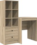 vidaXL Bureau Sonoma Eiken 105,5 x 50 x 127 cm
